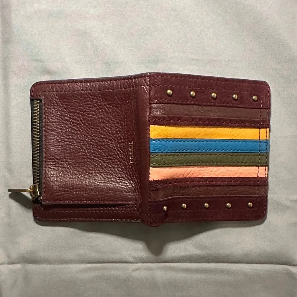 Fossil Women's Wallet with Multicolor Stripes - Picture 6 of 7